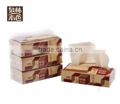 Virgin wheat straw pulp soft and safe facial tissue paper