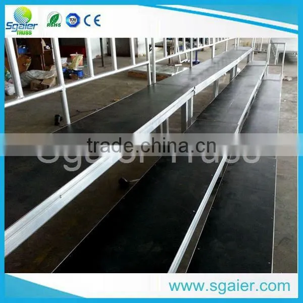 Aluminum choral risers for orchestra