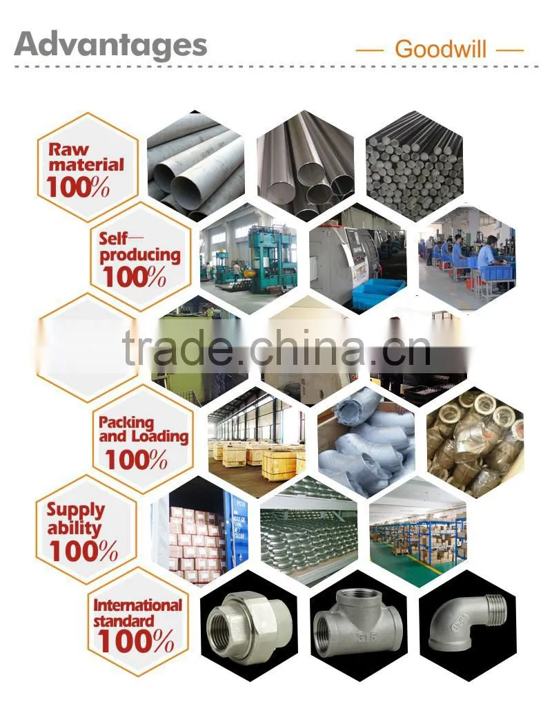 ss Stainless Steel Pipe Fittings Sanitary 304 Big size Couping Reducer