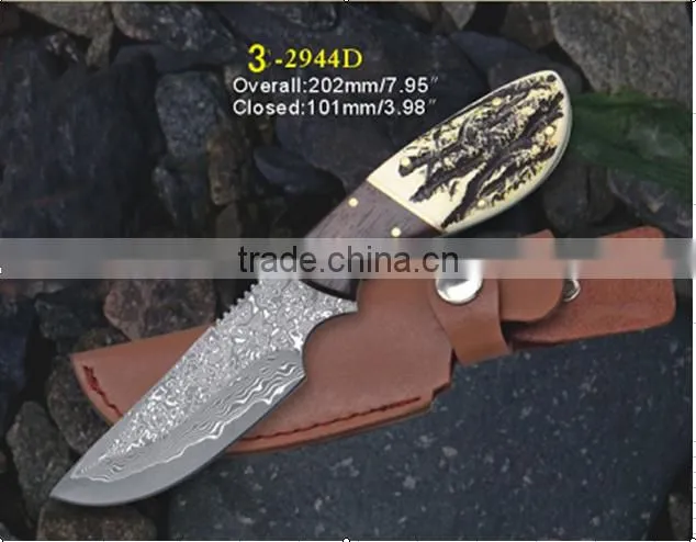 DS-1003 Pakistan damascus steel tactical folding knife