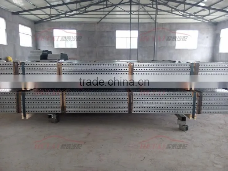 Outdoor galvanized perforated metal steel square tube with hole for traffic road sign