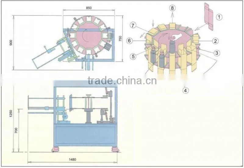 Semi Automatic Vertical Cartoning Machine, Rotating Cartoning Machine