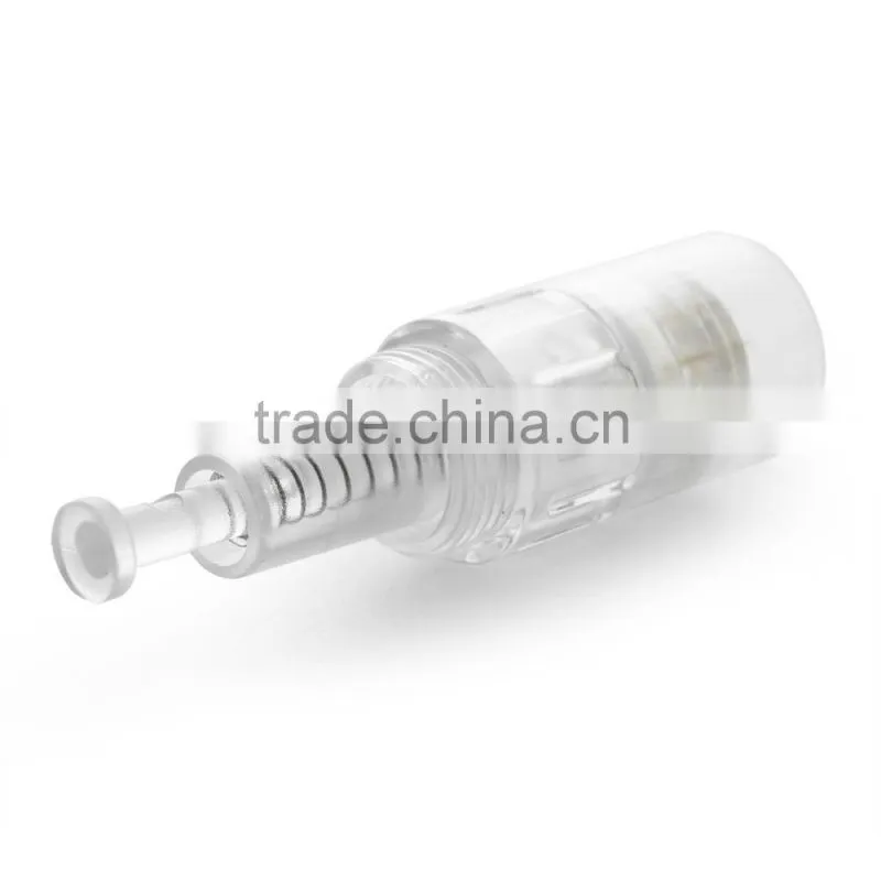 Electric derma pen needles screw 12 pin gold cartridge for auto microneedle derma pen tattoo needles 12pin needle tip