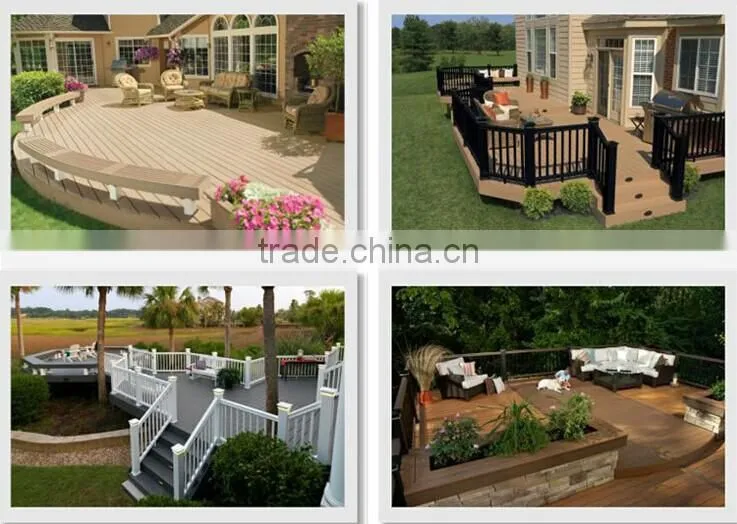 wood plastic composite wpc decking tiles with low price