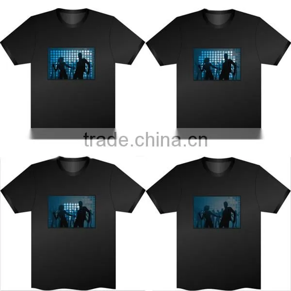 New Style Custom Led Glowing T-Shirt