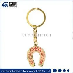 2017 New Lucky horseshoe keyring decorations craft horseshoes keychain
