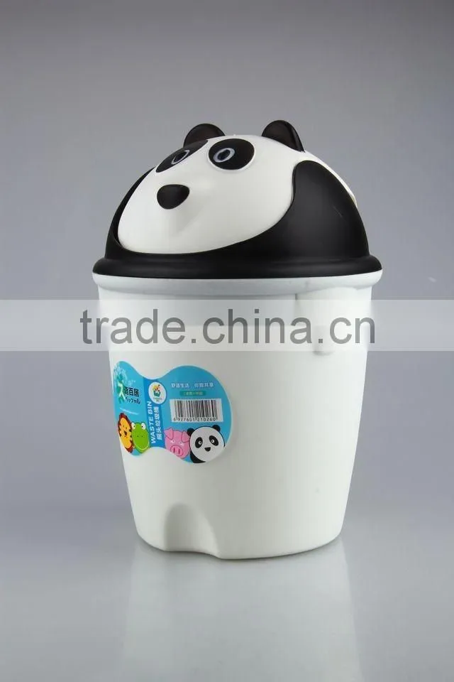 Rubbish Bin Household Garbage Can/Animal Design Plastic Trash Can
