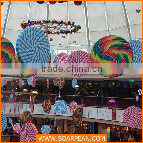 Department Store Decorations Colorful Big Candy Lollipop