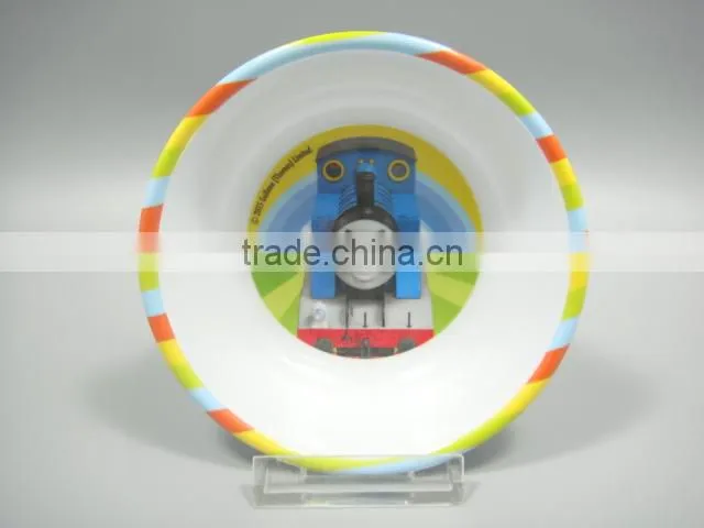 Melamine kid children bowl with cartoon design food grade safety kid bowl