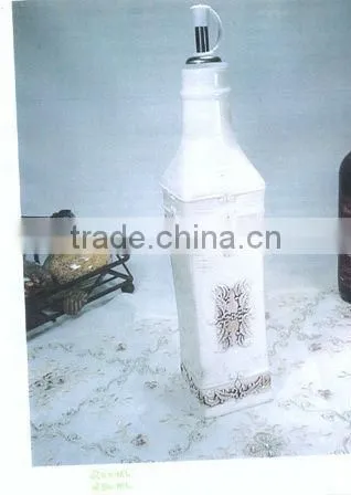 ceramic olive bottle