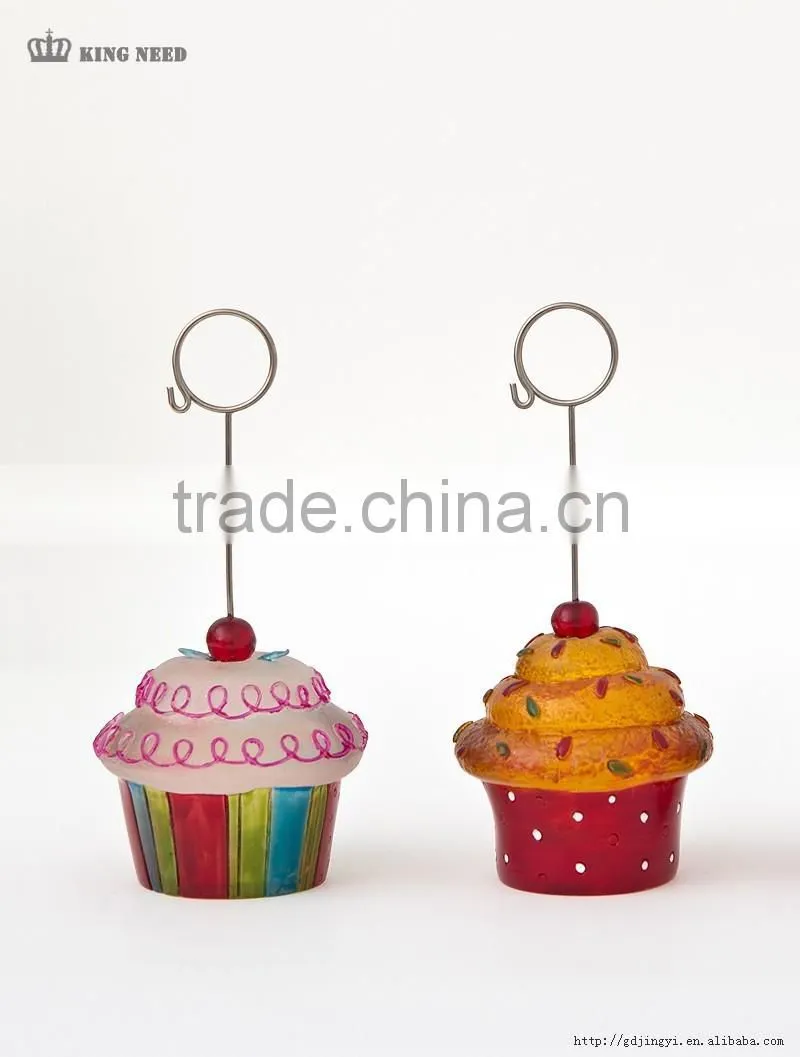 2016 China LED acrylic & plastic card holder sweety cake Office supplies cheap wholesale