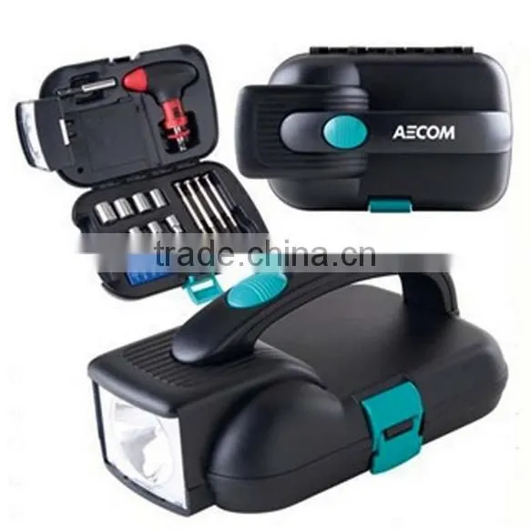 24 pcs Mulit purpose combination tool set with light
