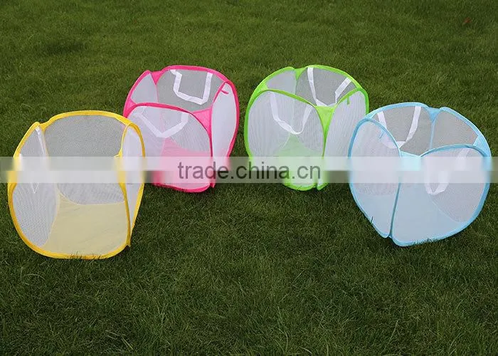 Small mesh laundry hamper storage hamper