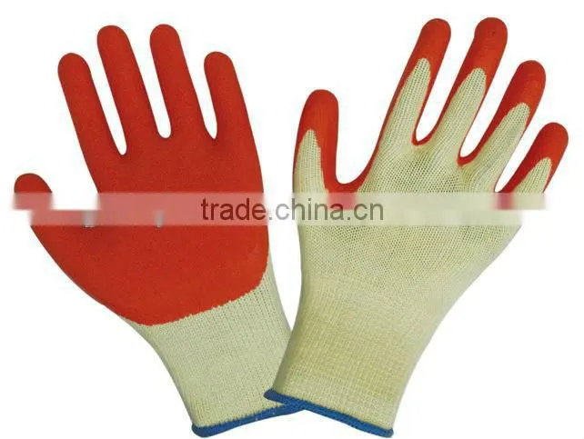 10 guage black seamless knitted liner, grey latex palm coating, crinkle finish