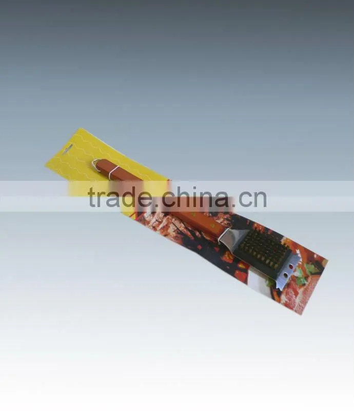 537-53 Cupreous BBQ Brush With Wooden Handle