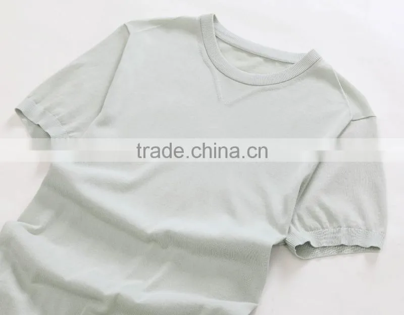 Raidy boer Men's knitwear short t shirt with round neck 100%cotton 80/2