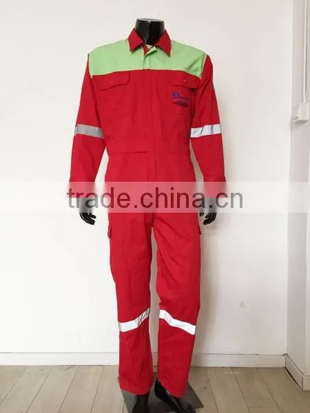 Nomex flame-resistant coverall certified with EN standards