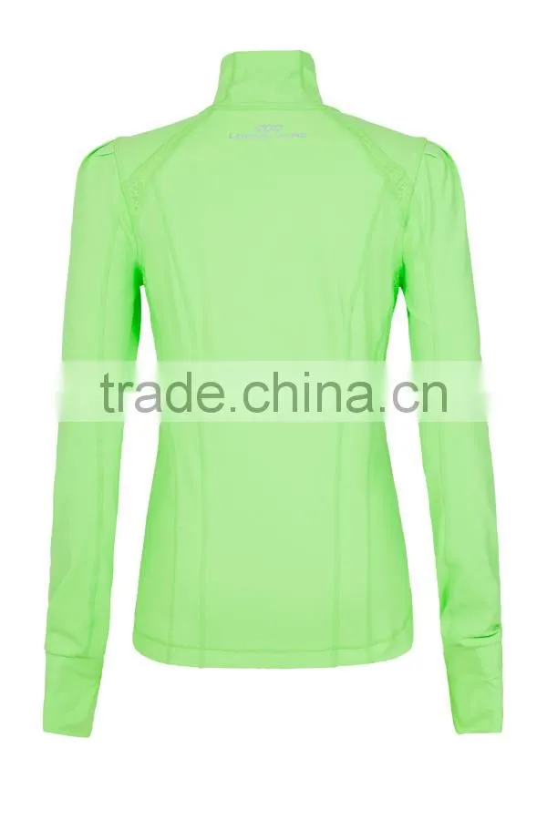 OEM custom green lycra suit active body suit sport wear for women 2016