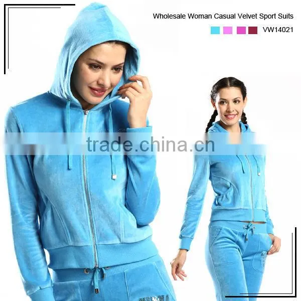 Comfortable Fitness velour sportwear for women, Korean wholesale fitness clothing