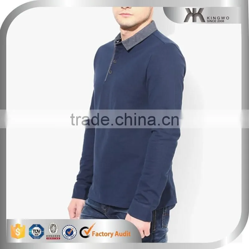 Man Long Sleeve Polo Style Shirts Solid Casual Tops,Men's Clothing