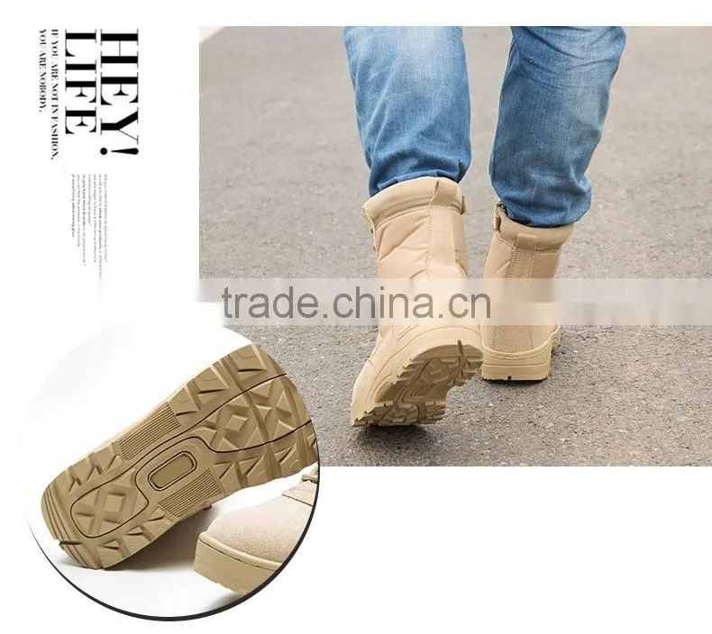 2016 new fashion durable army tactical combat boots casual leisure boots
