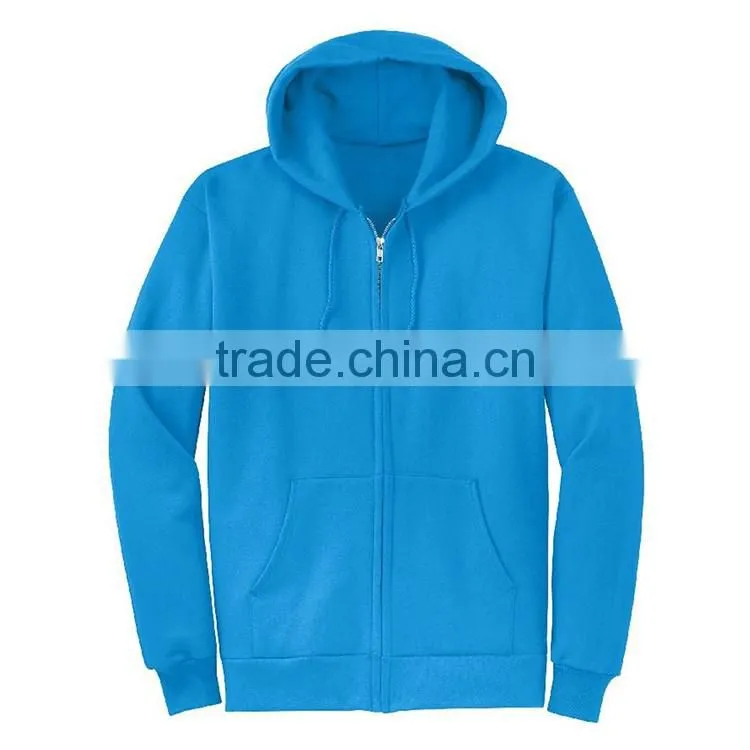 China Factory Wholesale Cheap Price Plain Zip Up Unbranded Custom Print Hoodie