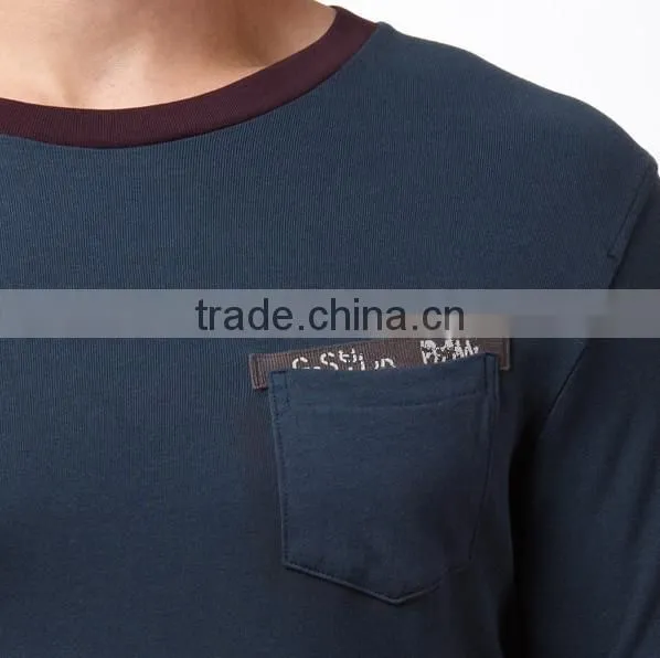 Mens cotton short sleeve slim t-shirt H201420