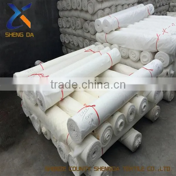 60s 300T 3cm satin stripe white 100% cotton fabric
