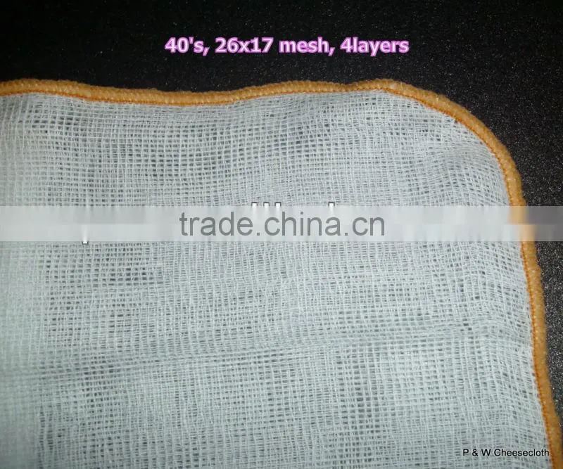 100% Cotton Gauze Cheese Cloth Face Cleaning Cloth 4layers 23cm x 28cm