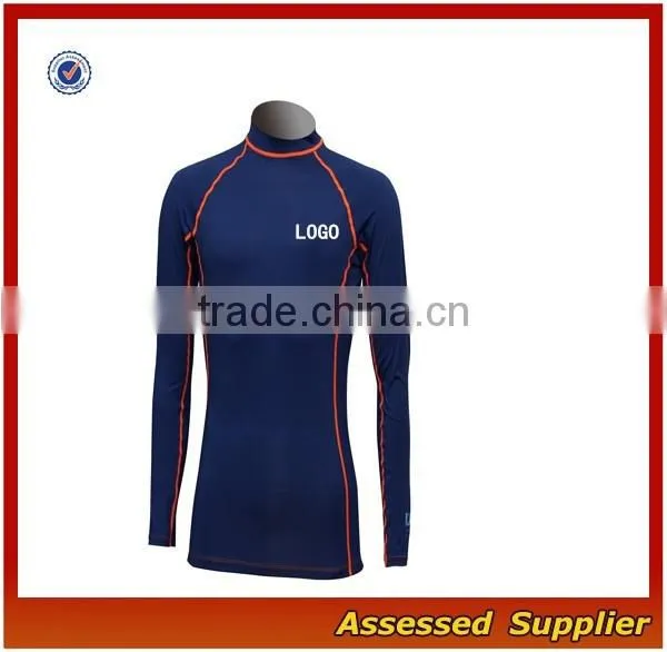 Sportswear Manufacturer Mens Compression Polyester Red Short Sleeve Surfing Suit/Long Sleeve Surf Shirts/---AMY164289