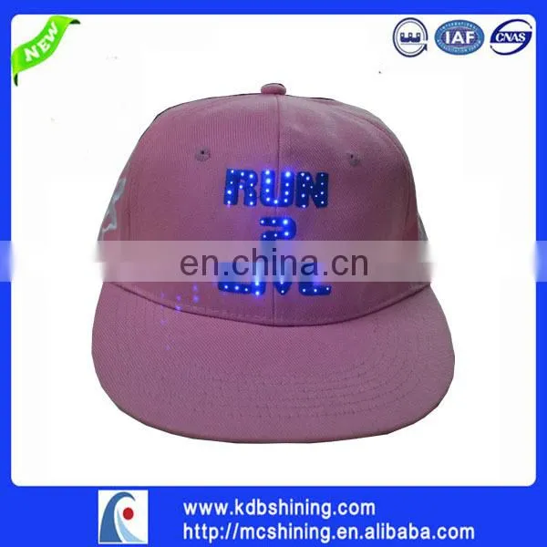 Fiber baseball Cap in a Special and Free Way to Light up Your Life