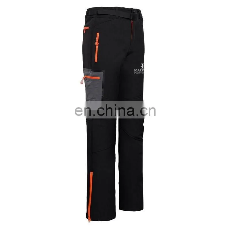 Outdoor waterproof men's sport softshell pants