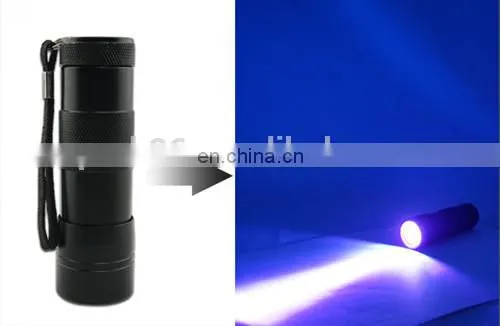 Best selling mini led flashlight torches 12UV purple led torch