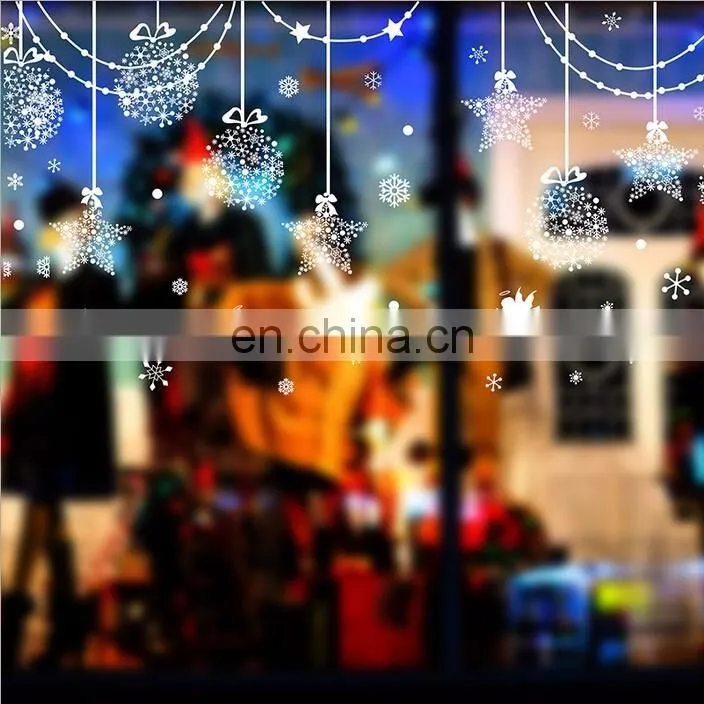 Snowflake Ball and Star Christmas Removable Window/Wall Sticker Christmas Decoration