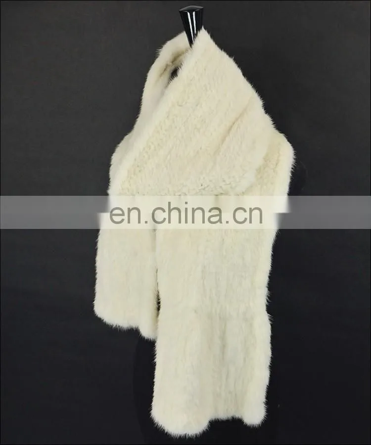 Cheap mink fur scarf factory made promotional china scarf