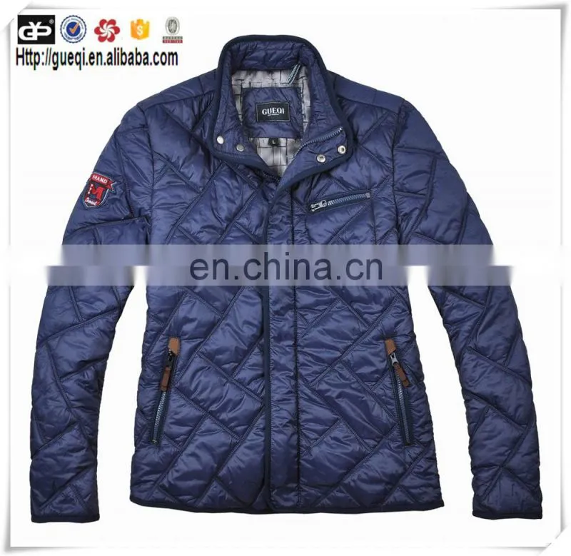 2015 nylon fabric with dimond quilting down jacket
