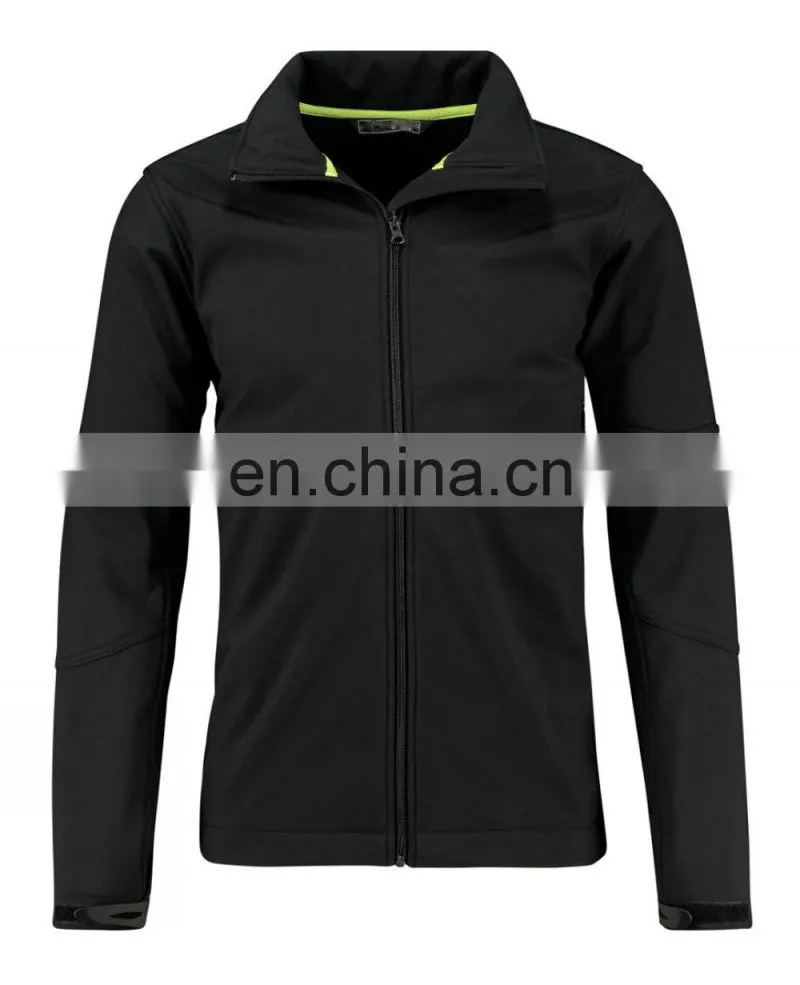 2017 stock OEM service softshell mens custom winter jacket with thick hood