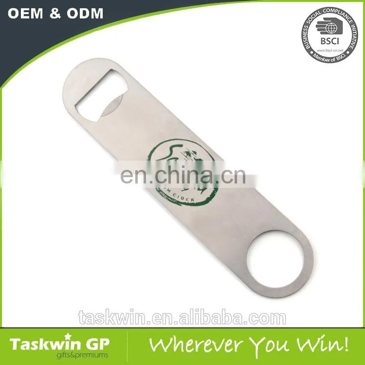Promotional beer bottle opener with custom printed logo