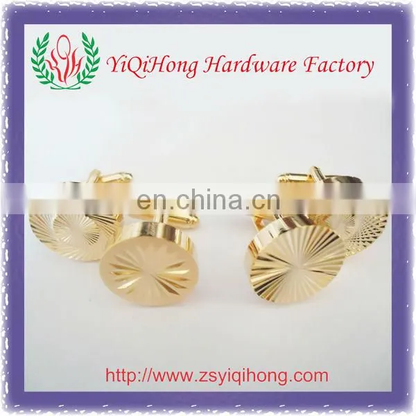 Different edge stones cuff link