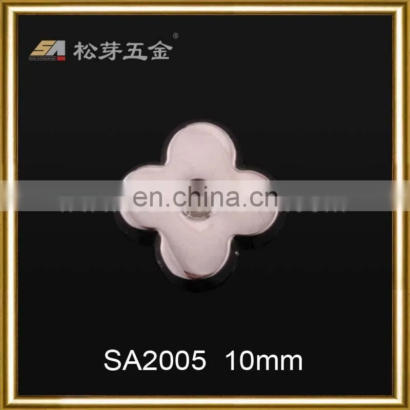 Custom Fashionable Handbag rivet button, Nickle Free Color Plated Closure With Rivet
