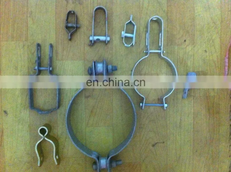 Three holes Metal galvanized telescopic pole clamp,High strengh electric pole clamp