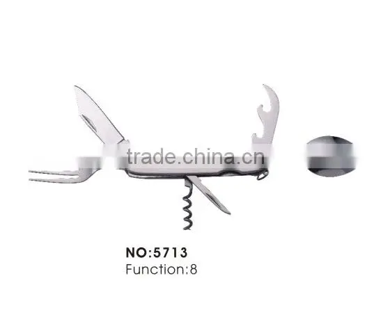 Multi-Purpose 2CR13 Staniless Steel Blade Camping Fork Spoon Knife