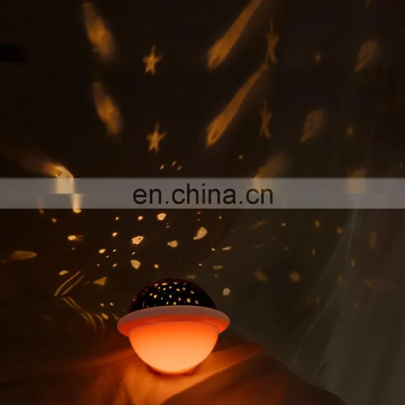 UFO shape star sky night lamp kids led night light projector for gifts