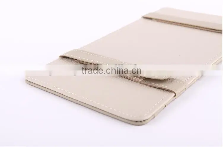 New Multi-function 7pcs Disks CD DVD Glasses Cards Sotre Case Holder Bag for Auto Vehicle Truck Sun Visor Organizer Beige
