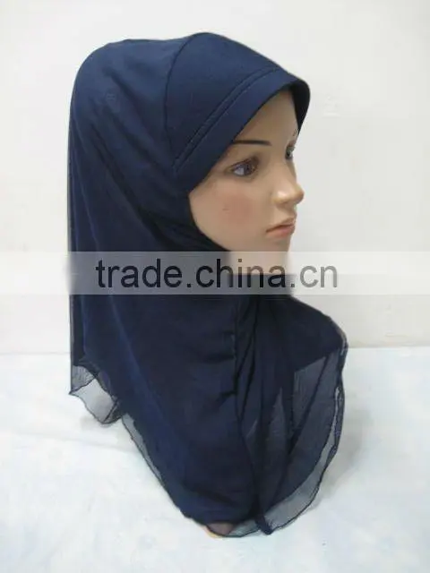 A556 Fashion modern HIGH QUALITY ISLAMIC HEADSCARF ONE PIECE LONG MUSLIM HIJAB