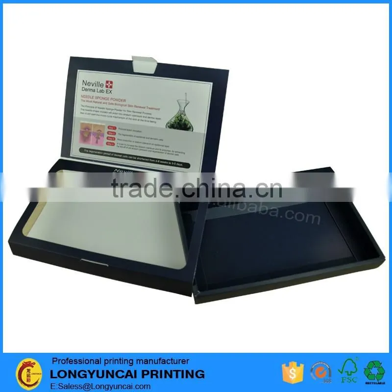 Customized tuck end solid corrugated paper box packaging