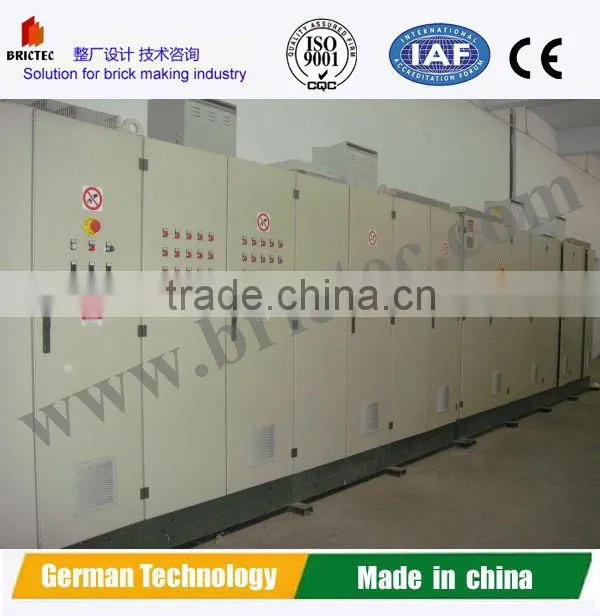 Red clay brick factory with double stacking firing process