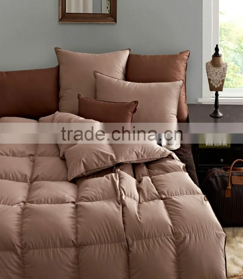 Quilted down comforter, goose down quilt