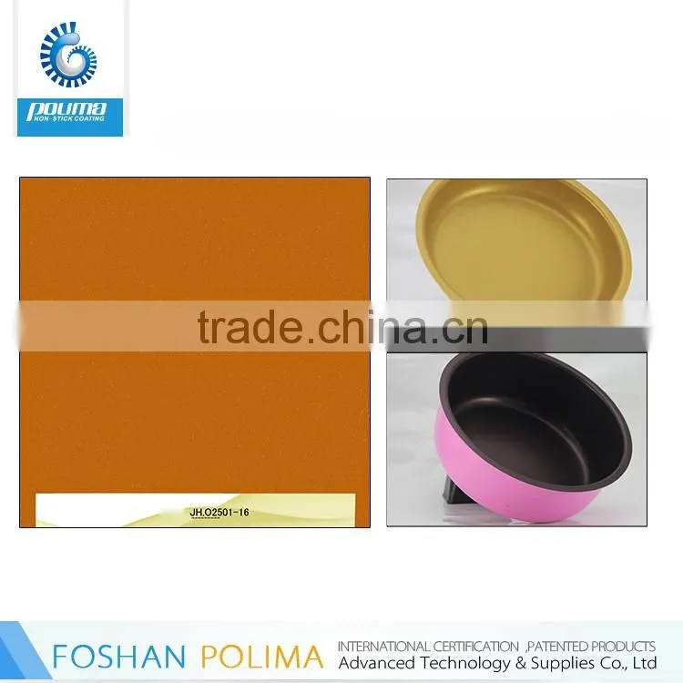 Foshan Polima high standard hardness good abrasive resistance double-layer non-stick waterproof coating for cookware