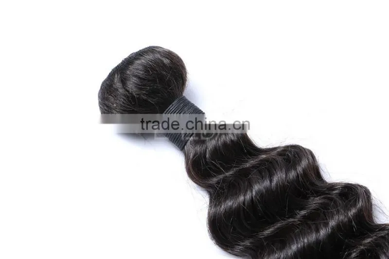 Deep wave human hair lace frontal closure, deep wave hair Brazilian virgin